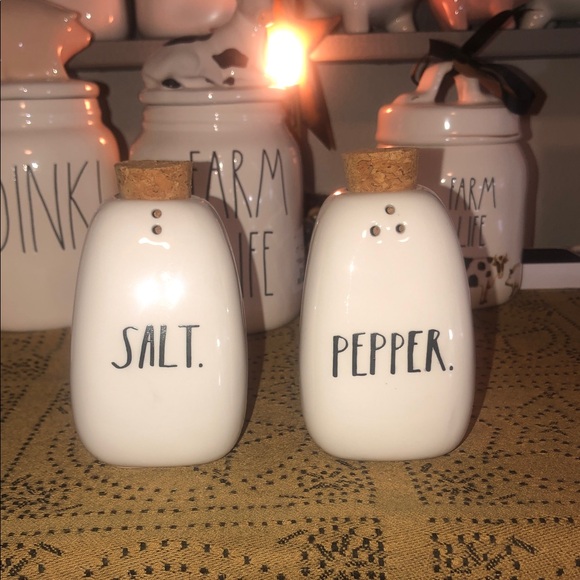 Rae Dunn Other - Rae Dunn Salt & Pepper Shakers with Cork Tops